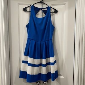 Summer Blue and white Striped dress